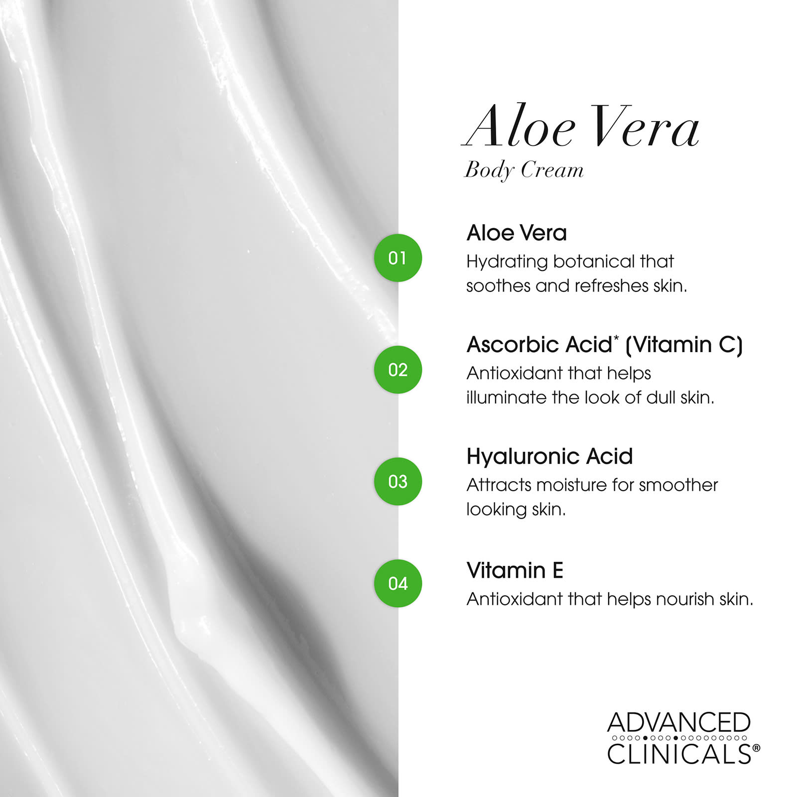 Advanced Clinicals Aloe Vera Soothe + Recover Cream 454 g (16 oz) - view 6